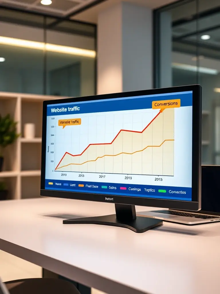 A before-and-after image demonstrating the improvement in website traffic and lead generation after implementing our PPC advertising strategies.